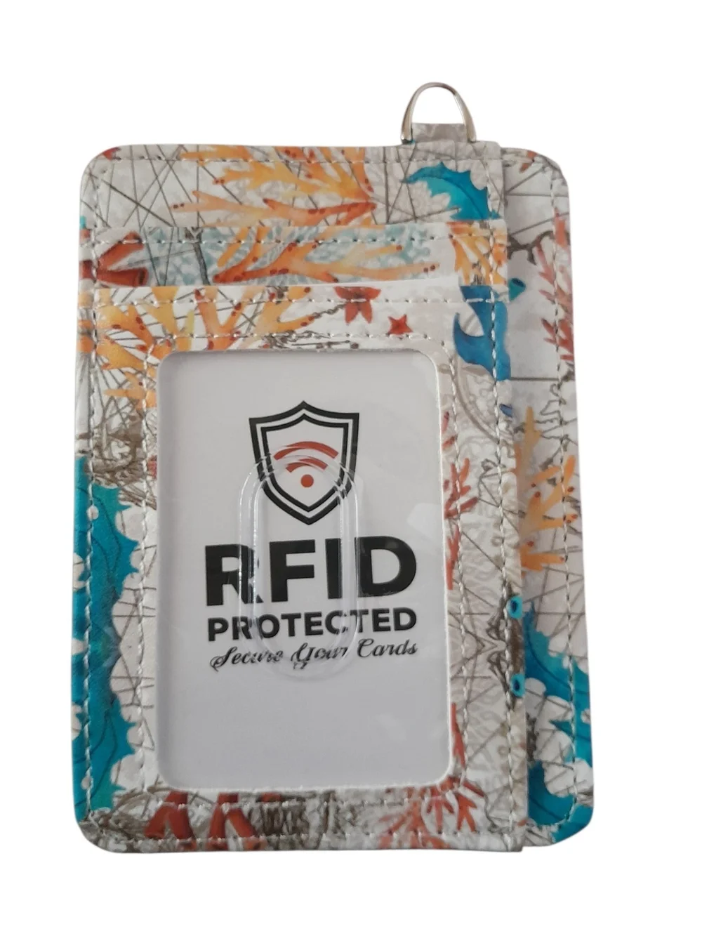 Sea Turtle Credit Card Holder Wallet RFID Beach Coastal Ocean Nautical Travel